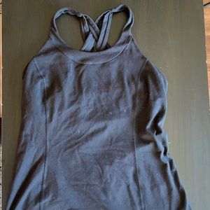 Black Lululemon Tank with built in bra